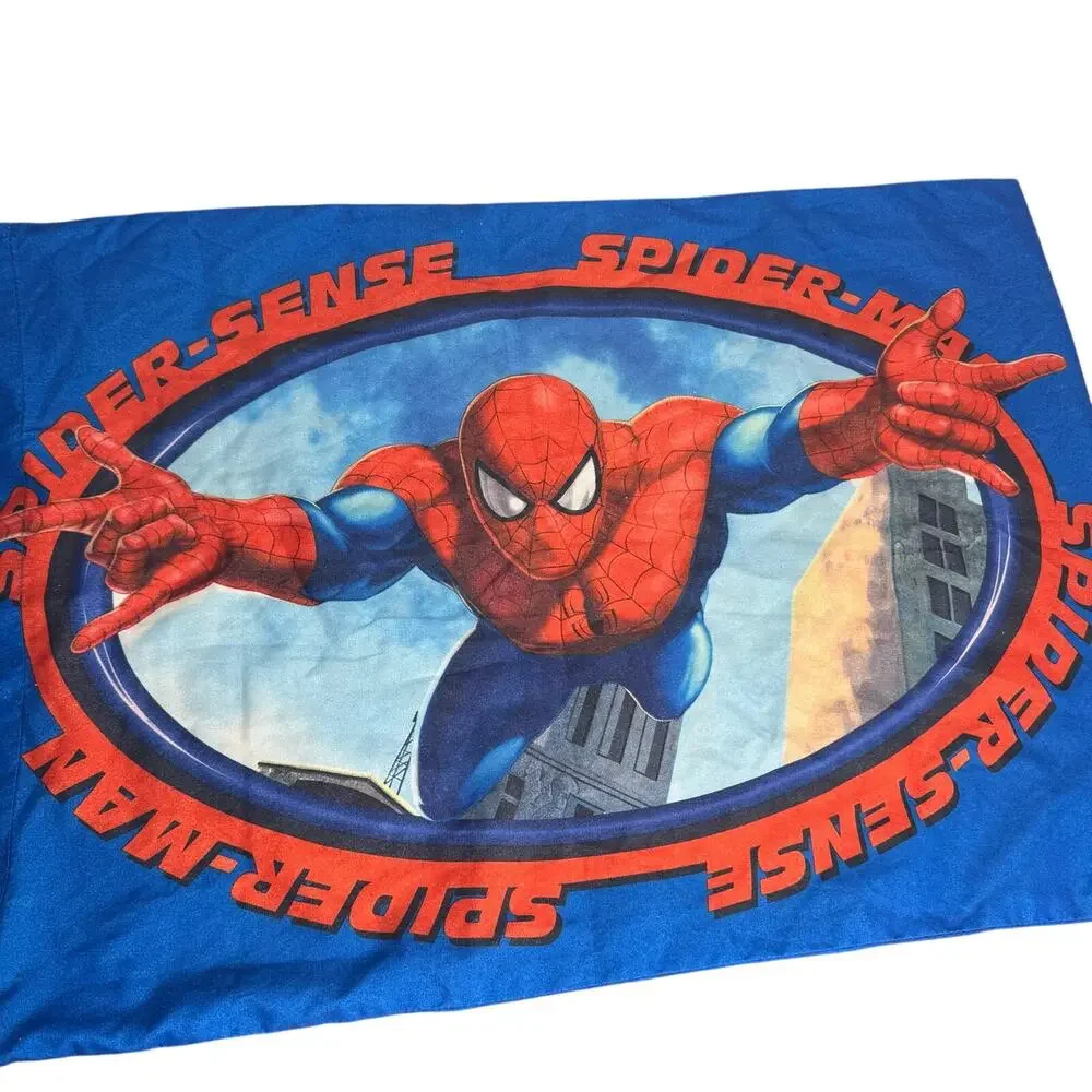 Marvel Spider-Man Spider‎ Sense Pillowcase Blue Reversible Standard 20x30